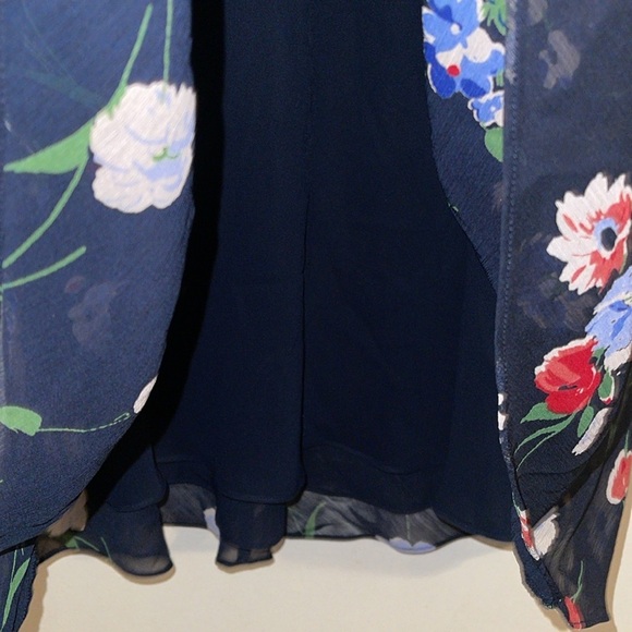 🌹CHAPS NAVY MAXI FLORAL SKIRT - Picture 3 of 5